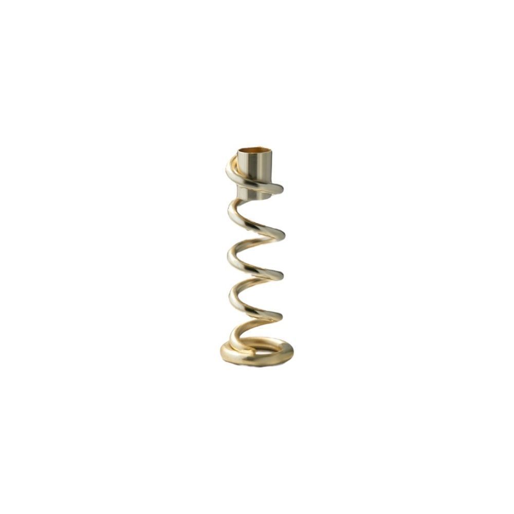Gold Spiral Candle Holders set of 2